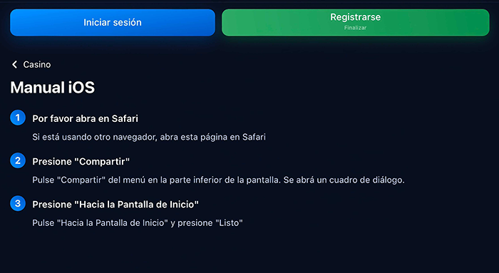 cómo instala app 1win