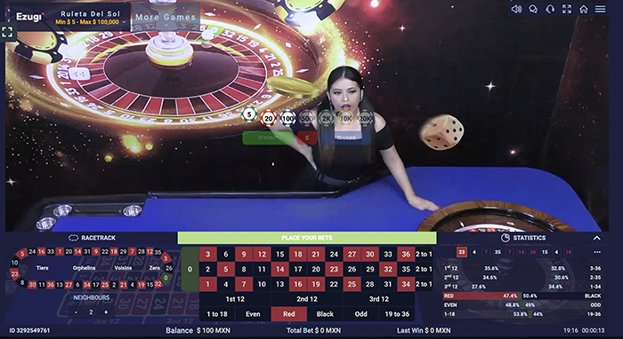 ruleta live 1win
